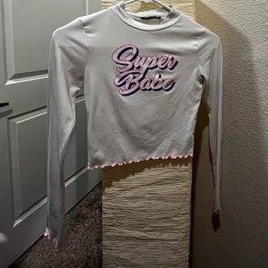 Cute super babe crop top